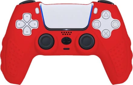 KELERINO. Hoesje geschikt voor Playstation 5 Controller - Deluxe Rood