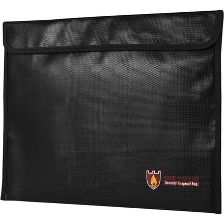 Brandwerende documententas Brandwerende waterdichte tas Geldmappen Veiligheid 1 black