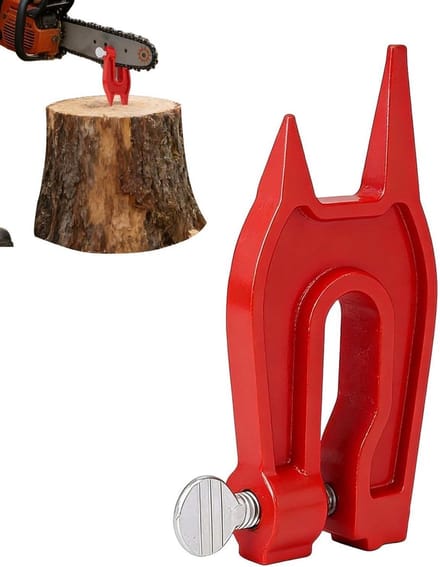 Kettingzaag Vijl - Stomp Klem - Ketting Onderhoud - Robuust Ijzer Ontwerp - 11.3x4.3cm - Rood