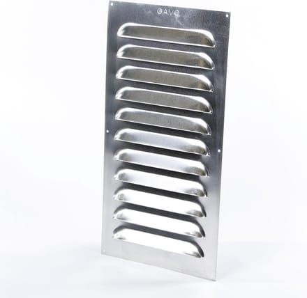 Gavo Schoepenrooster aluminium 25 x 50cm (Prijs per stuk)