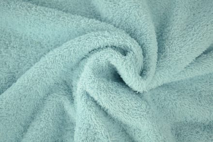 10 meter badstof - Baby blauw - 90% katoen - 10% polyester
