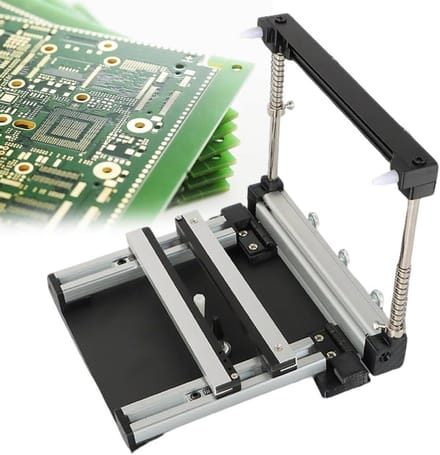 Zeefdrukstation - Stencil Printer - PCB Assemblage - Hoge Nauwkeurigheid - 10x10 cm - Zilver