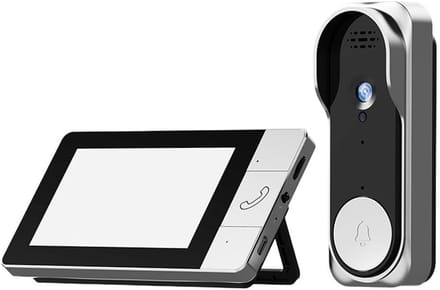 Draadloze Deurbel Camera - Video Intercom - Veiligheid Thuis - 4.3 Inch Scherm - 18 x 10 x 6 cm