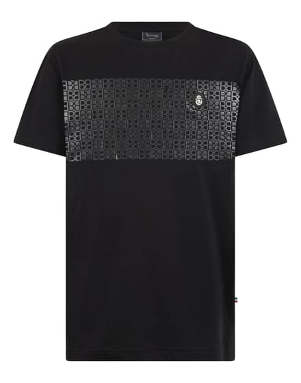 Round Neck T-Shirt Stripe Monogram