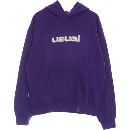 Lichtgewicht sweatshirt met capuchon voor heren, gebarsten capuchon, paars