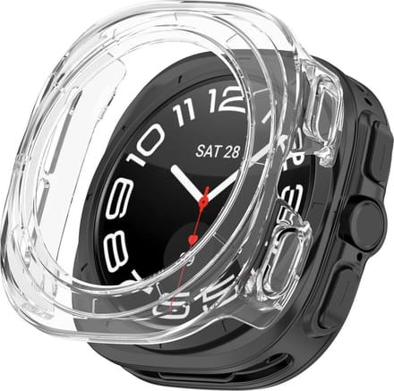 By Qubix - Hard case (open front) - Transparant - Geschikt voor Samsung Galaxy Watch Ultra / Ultra 2 - 47mm