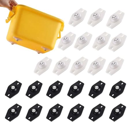 Allecto - Mini Meubelwielen - Zelfklevende Rollerwielen - 24 Stuks