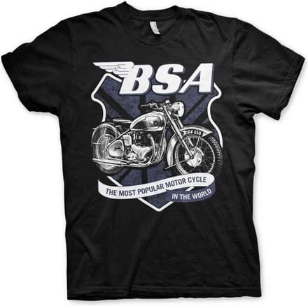 BSA Heren Tshirt -S- 650 Shield Zwart