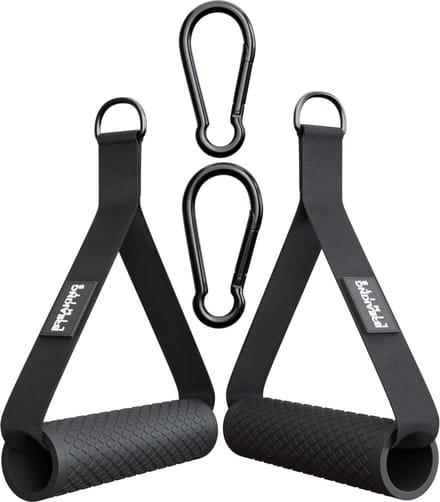Breaking Limits Strap Handle - Cable Handle - Fitness Handvat - Incl. 2 Karabijnhaken (1 paar)