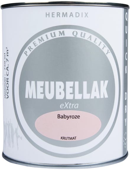 Hermadix Meubellak eXtra - Dekkend - Krijtmat babyroze