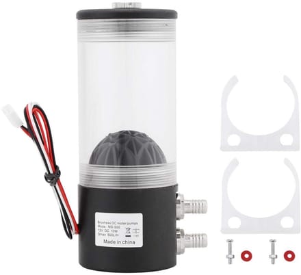 Allecto - Heat Exchanger - Waterkoeling - 500L/H - 12V - Stil en efficiënt - Voor CPU - Compact formaat