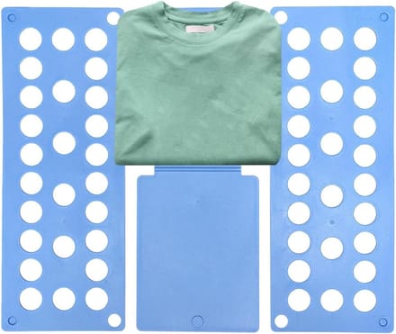 Kleding vouwplank - Wasserij organizer - Efficiënt opruimen - Opvouwbaar en compact - 40x48cm - Lichtblauw