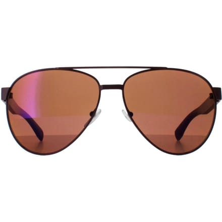 Lacoste L185S 615 mat rood bruine zonnebril