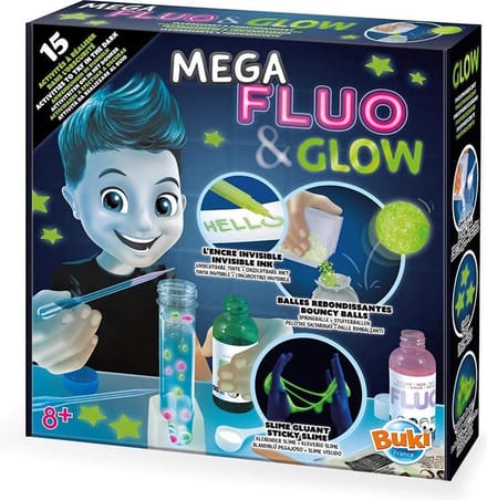 Buki - Mega Flou en glow - wetenschapsdoos - experimenten
