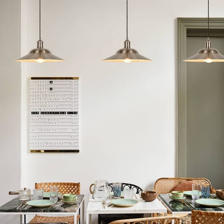COREP Hanglamp Louise, aluminiumkleurig, Ø 38 cm, metaal