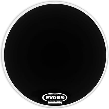 Evans Resonant zwart 22", BD22RBG, basDrum Reso - Bass drumvel