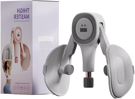 Bekkenbodem Trainer - Dijbeen Versterker - Lichaamsvormen Training - Digitale Teller - 24.8 cm - Grijs