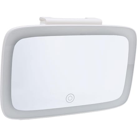 Auto Zonneklep Kapspiegel LED Verlichting Make-up Spiegel Oplaadbaar 3 Kleurtemperatuur Instelling white