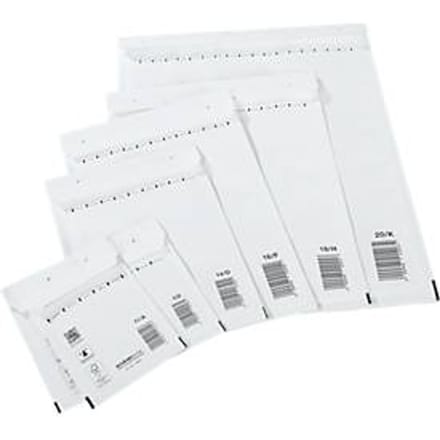 Schäfer Shop Pure Luchtkussenenveloppen,150 x 215 mm, wit, 10 stuks