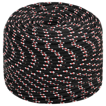 vidaXL - Boot - touw - 8 - mm - 250 - m - polypropyleen - zwart