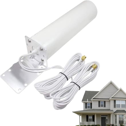 Wifi Extender Buiten - Signaal Booster - Internet Bereik - Weerbestendig Ontwerp - 5 meter bereik - Wit