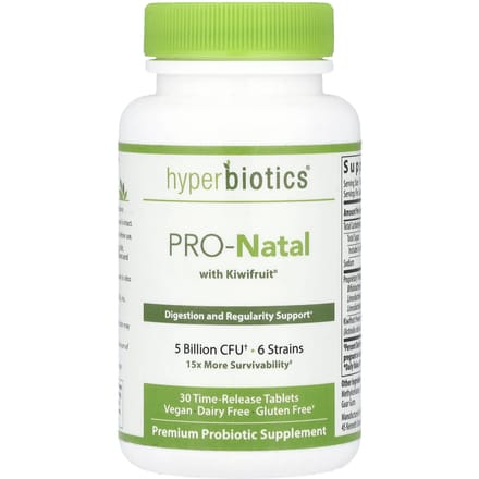 Hyperbiotics, PRO-Moms, avec kiwi, 5 milliards d'UFC, 30 comprimés à libération prolongée