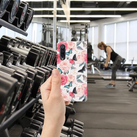 Xiaomi Mi 9 Smart Cover Butterfly Roses