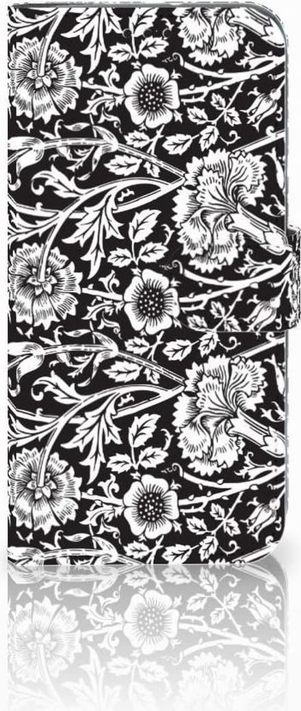 Motorola Moto G7 | G7 Plus Hoesje Black Flowers