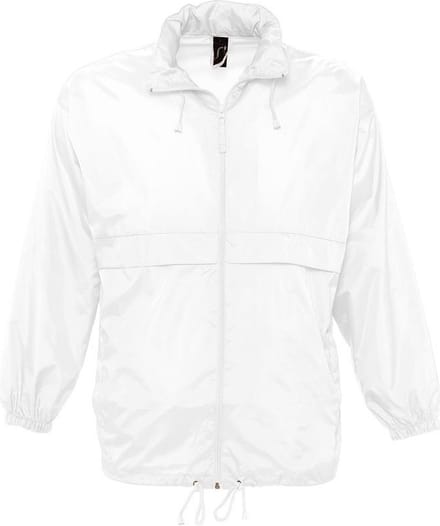 SOL'S Unisex Windbreaker Surf Jacket L889 - White - L