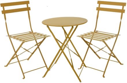 LaVie-Bistroset-Balkonset-Bistroset metaal-Bistroset oker-Balkonset metaal