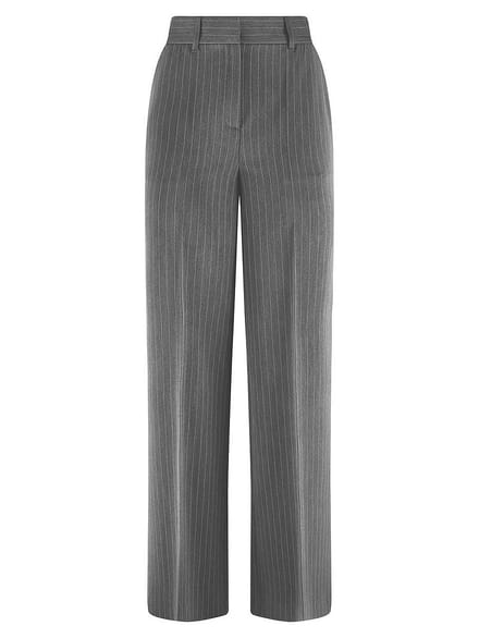Enkellange broek Van Peter Hahn grijs
