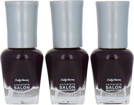 Sally Hansen Complete Salon Manicure Mini 3 x 5 ml Nagellak - 660 Pat On The Black (set van 3)