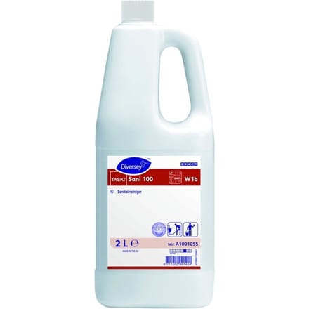 Taski Sanitairreiniger sani 100 w1b - Fles 2 liter