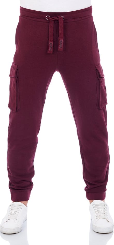 riverso Heren Joggingbroek RIVLoris regular/straight Rood M Volwassenen Sweatpants / Sweatbroek