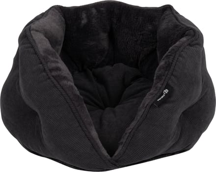 District 70 TUCK - Luxe Retro Kattenmand van Corduroy - Donkergrijs - 50x50x30 cm