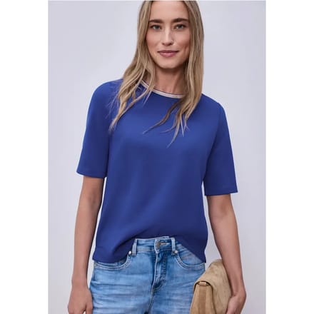 Shirt met contrastdetail