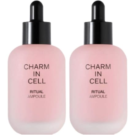 CHARMZONE Charm In Cell Ritual Ampoule Capsule de Collagène Soin Antioxydant Élasticité 50ml, Lot de 2 black