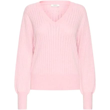 b.young - BYMMORLA VNECK POINTELLE - Dames - Gebreide truien