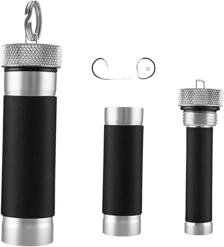 Vislijn trekstang - Lijnspanner tool - Vastzetten knopen - Antislip karteling - 4 x 1.2 cm - Titanium grijs