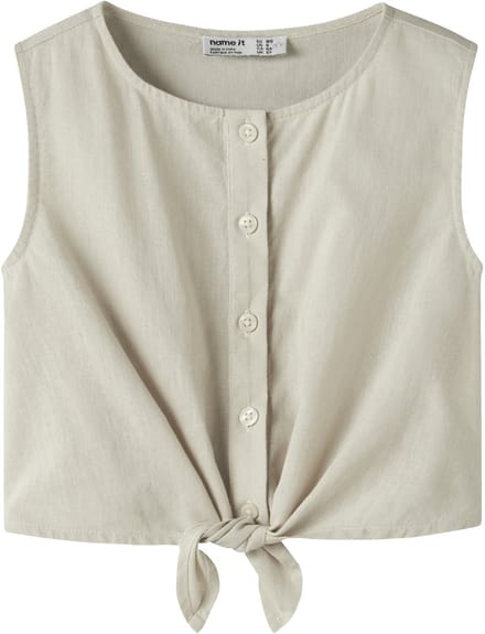 NAME IT - NMFFALINNEN SL TOP - Meisjes - Blouses