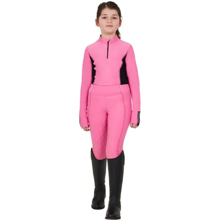 Meisjes wedstrijdpoloshirt met lange mouwen Equestro