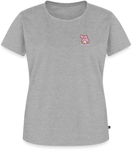 My Melody Geborduurd Portret Premium T Shirt Dames