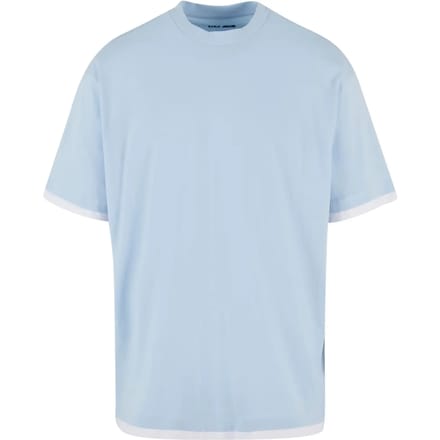 DEF - Visible Layer Heren Tshirt - S - Blauw/Wit