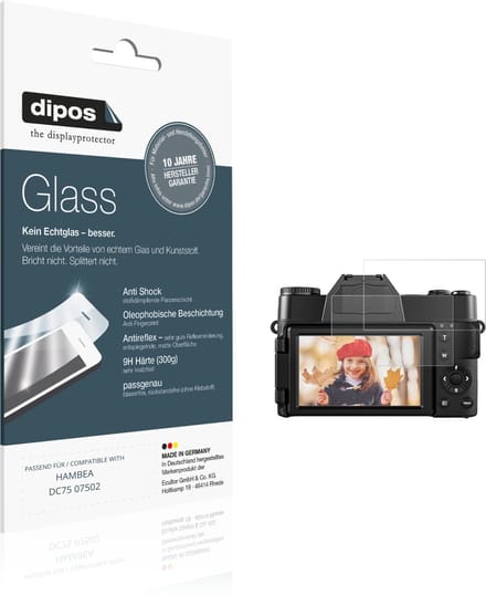 dipos – 2x Matte Pantserfolie geschikt voor HAMBEA DC75 07502 | 9H Screenprotector