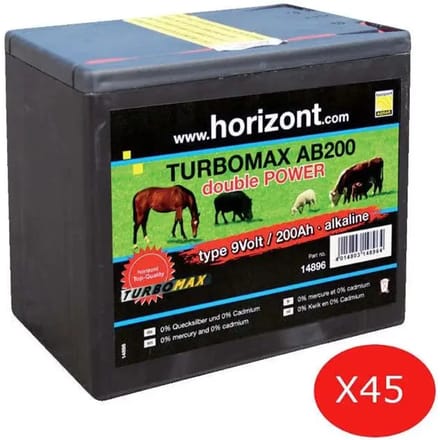 Batterij Horizont Turbomax AB200 (x45)