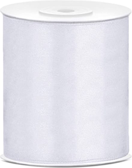 Satijn Lint Wit 100mm 25m