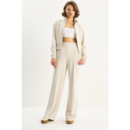 Volledige Rits Sweater en Broek Twee-Delig Set
