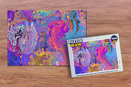 Puzzel Kunst - Vormen - Kleur - Psychedelisch - Legpuzzel - Puzzel 1000 stukjes volwassenen