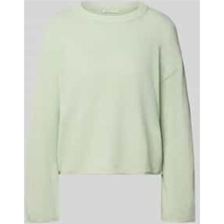 Tom Tailor Denim - Relaxed fit gebreide trui met boothals - Maat L - light matcha green