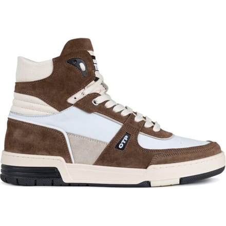 Off The Pitch Basketta Hi Glass Sneakers Bruin/Wit - Maat: 41